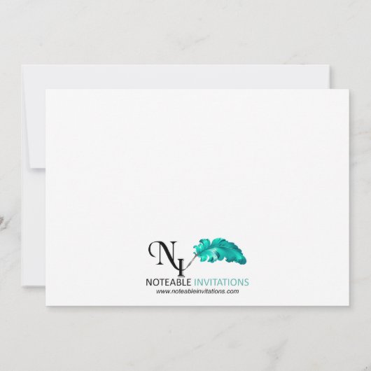 Moderne avondeten kaart (Achterkant)