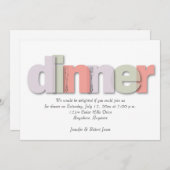 Moderne avondeten kaart (Voorkant / Achterkant)