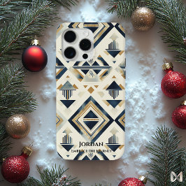 Moderne Azteekse Elegantie - Geometrische Tribal F iPhone 15 Pro Max Hoesje