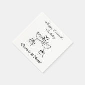 Moderne B & W proost op 30 jaar verjaardag servett Servet (Hoek)