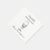 Moderne B & W proost op 30 jaar verjaardag servett Servet (Hoek)