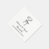 Moderne B & W proost op 30 jaar verjaardag servett Servet (Hoek)