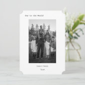 Moderne B+W vakantiekaart Feestdagenkaart (Staand voorkant)