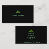 Moderne baaien op zwart visitekaartje (Voorkant / Achterkant)