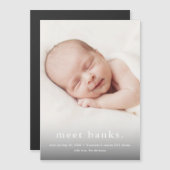 Moderne Baby 3 Aankondiging van geboorte foto's (Voorkant / Achterkant)