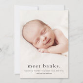 Moderne Baby 3 Foto Geboorteaankondiging Aankondiging