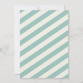 Moderne Baby Baptisme-uitnodiging Kaart (Achterkant)