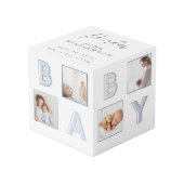 Moderne Baby blokletters Fotoraster collage jongen Kubus (Voorkant hoekig)