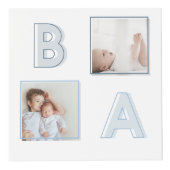 Moderne Baby blokletters Fotoraster collage jongen Kubus (Voorkant)