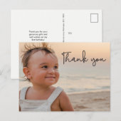 Moderne Baby Boy 1e Verjaardag Dank u Briefkaart (Voorkant / Achterkant)