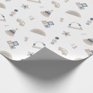 Moderne baby cadeaupapier