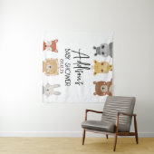 Moderne baby dier baby shower poster wandkleed (In Situ (horizontaal))