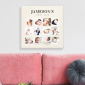 Moderne baby eerste jaar herinneringskalender met canvas afdruk (Insitu (Woonkamer))