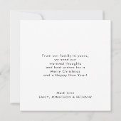 Moderne Baby Eerste Kerstfotovakantie Notitiekaartje (Achterkant)