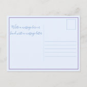 Moderne Baby Foto Aankondiging Briefkaart (Achterkant)