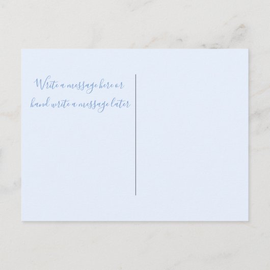 Moderne Baby Foto Aankondiging Briefkaart (Achterkant)