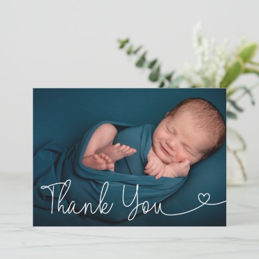 Moderne Baby Foto Aankondiging Script (Staand voorkant)