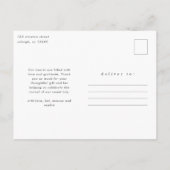 Moderne Baby Foto Dank je geboorte Aankondigingskaart (Achterkant)