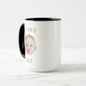 Moderne Baby Foto Gift Kerstmis opa mama vader Mok (Voorkant links)