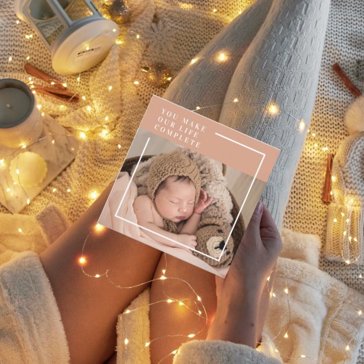 Moderne Baby foto | Je maakt mijn leven compleet m