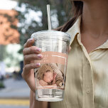 Moderne Baby foto | Je maakt mijn leven compleet m Acryl Drinkbeker<br><div class="desc">Moderne Baby foto | Je maakt mijn leven compleet met cadeau</div>