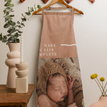 Moderne Baby foto | Je maakt mijn leven compleet m Schort<br><div class="desc">Moderne Baby foto | Je maakt mijn leven compleet met cadeau</div>