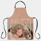 Moderne Baby foto | Je maakt mijn leven compleet m Schort (Voorkant)