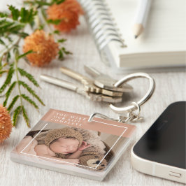 Moderne Baby foto | Je maakt mijn leven compleet m Sleutelhanger