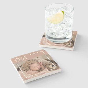 Moderne Baby foto   Je maakt mijn leven compleet m Stenen Onderzetter