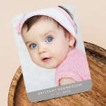 Moderne Baby foto Magneet<br><div class="desc">Moderne baby,  kind foto. U kunt ook uw familiefoto toevoegen.</div>