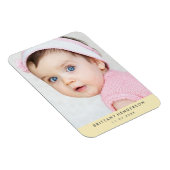 Moderne Baby foto | Pastel geel Magneet (Rechterzijde)
