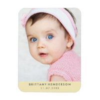 Moderne Baby foto | Pastel geel