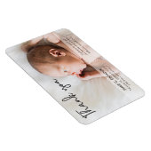 Moderne Baby Foto van script: Dank u Magneet (Rechterzijde)
