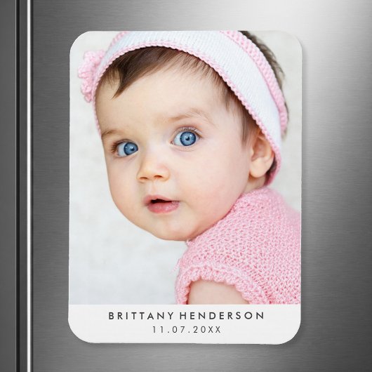 Moderne Baby foto | Wit Magneet