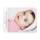 Moderne Baby foto | Wit Magneet (Horizontaal)