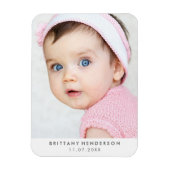 Moderne Baby foto | Wit Magneet (Verticaal)