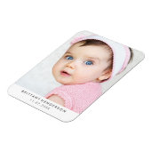 Moderne Baby foto | Wit Magneet (Linkerzijde)