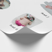 Moderne Baby foto's collage Cadeaupapier (Hoek)
