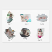 Moderne Baby foto's collage Inpakpapier Vel (Voorkant 3)