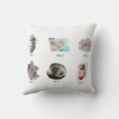 Moderne Baby foto's collage Kussen (Achterkant)