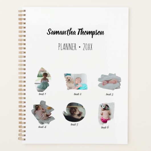 Moderne Baby foto's collage Planner (Voorkant)