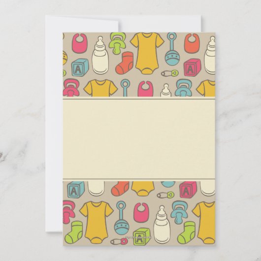 Moderne Baby Gear Baby Shower-uitvindingen Kaart (Voorkant)