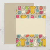 Moderne Baby Gear Baby Shower-uitvindingen Kaart (Voorkant / Achterkant)