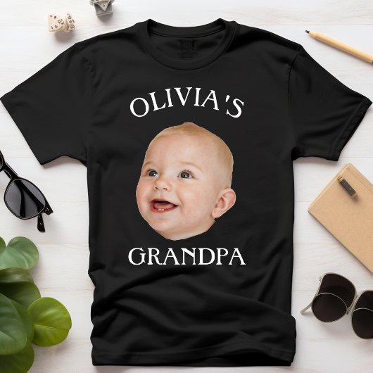 Moderne Baby Gezicht Gepersonaliseerde Kind Foto O T-shirt