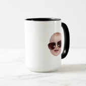 Moderne Baby Gezichtsfoto voor opa Verjaardagscade Mok (Voorkant rechts)