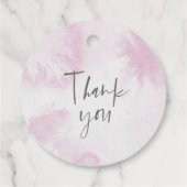 Moderne Baby Het is koud buiten de roze winterpoos Bedankjes Labels (Achterkant)