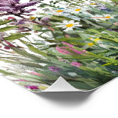 Moderne Baby in Bloom Wilde Floral Baby shower Perfect Poster (Hoek)