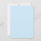 Moderne Baby Jongen Douche Dank u Gedicht Blauw Bedankkaart (Achterkant)