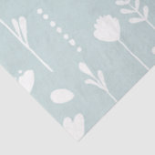 Moderne Baby kwekerij Wildflower Bloemblauw n Wit Tissuepapier (Detail)