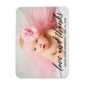 Moderne Baby-liefde voor kalligrafie en Bedankt Fo Magneet (Verticaal)